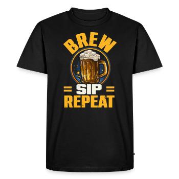 Homebrewing Brewer Beer Making Craft Beer Homebrew - T-shirt Premium bio Homme - noir - Devant - Nico (187cm)