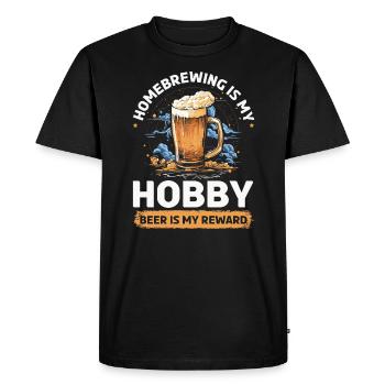 Homebrewing Brewer Beer Making Craft Beer Homebrew - T-shirt Premium bio Homme - noir - Devant - Nico (187cm)