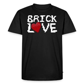 Master Builder Bricks Blocks Play Toys - Men's Premium Organic T-Shirt - black - Front - Nico (187cm)
