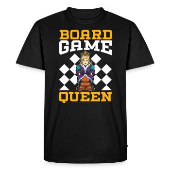 Jeu d’échecs Checkmate Stratégie Joueur d’échecs - T-shirt Premium bio Homme - noir - Devant - Nico (187cm)