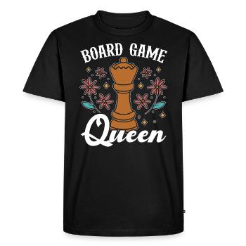 Jeu d’échecs Checkmate Stratégie Joueur d’échecs - T-shirt Premium bio Homme - noir - Devant - Nico (187cm)