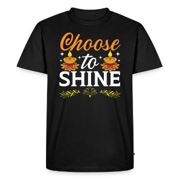 Joyeux Diwali Diwali Festival Hindouisme hindou indien - T-shirt Premium bio Homme - noir - Devant - Nico (187cm)