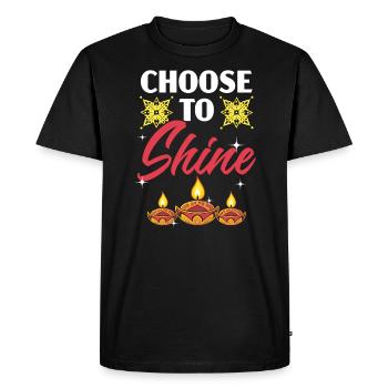 Joyeux Diwali Diwali Festival Hindouisme hindou indien - T-shirt Premium bio Homme - noir - Devant - Nico (187cm)