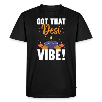 Joyeux Diwali Diwali Festival Hindouisme hindou indien - T-shirt Premium bio Homme - noir - Devant - Nico (187cm)