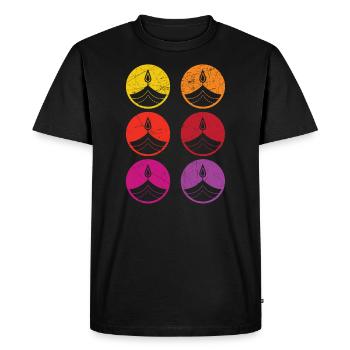 Joyeux Diwali Diwali Festival Hindouisme hindou indien - T-shirt Premium bio Homme - noir - Devant - Nico (187cm)