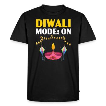 Joyeux Diwali Diwali Festival Hindouisme hindou indien - T-shirt Premium bio Homme - noir - Devant - Nico (187cm)
