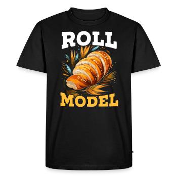 Baker Boulangerie Gâteau Pain Muffin Pâtisserie Cuisson - T-shirt Premium bio Homme - noir - Devant - Nico (187cm)