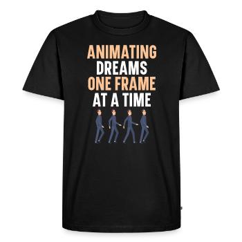 3d Animator Animate Key Frames Rendering Animation - T-shirt Premium bio Homme - noir - Devant - Nico (187cm)