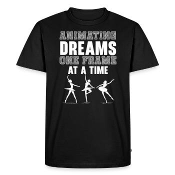3d Animator Animate Key Frames Rendering Animation - T-shirt Premium bio Homme - noir - Devant - Nico (187cm)