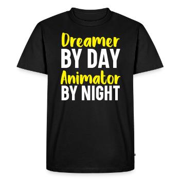 3d Animator Animate Key Frames Rendering Animation - T-shirt Premium bio Homme - noir - Devant - Nico (187cm)