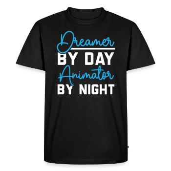 3d Animator Animate Key Frames Rendering Animation - T-shirt Premium bio Homme - noir - Devant - Nico (187cm)