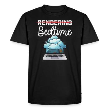 3d Animator Animate Key Frames Rendering Animation - T-shirt Premium bio Homme - noir - Devant - Nico (187cm)