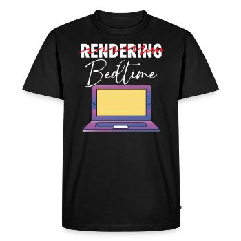 3d Animator Animate Key Frames Rendering Animation - T-shirt Premium bio Homme - noir - Devant - Nico (187cm)