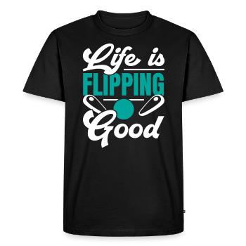 Pinball Machine Arcade Game Classic Video Game - Men's Premium Organic T-Shirt - black - Front - Nico (187cm)