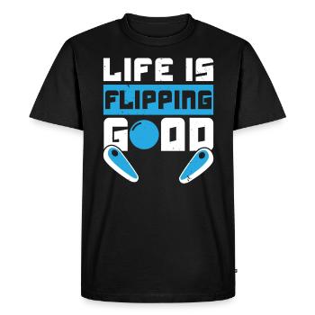 Pinball Machine Arcade Game Classic Video Game - Men's Premium Organic T-Shirt - black - Front - Nico (187cm)