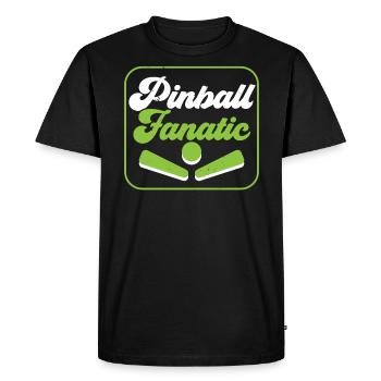 Pinball Machine Arcade Game Classic Video Game - Men's Premium Organic T-Shirt - black - Front - Nico (187cm)
