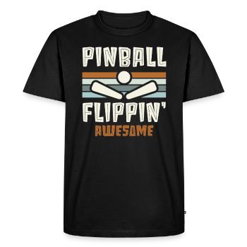 Pinball Machine Arcade Game Classic Video Game - Men's Premium Organic T-Shirt - black - Front - Nico (187cm)