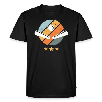 Pinball Machine Arcade Game Classic Video Game - Men's Premium Organic T-Shirt - black - Front - Nico (187cm)