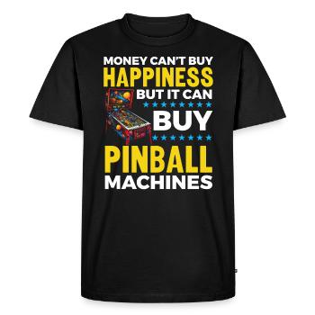 Pinball Machine Arcade Game Classic Video Game - Men's Premium Organic T-Shirt - black - Front - Nico (187cm)