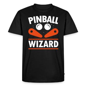 Pinball Machine Arcade Game Classic Video Game - Men's Premium Organic T-Shirt - black - Front - Nico (187cm)