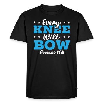 Citations chrétiennes Christianisme croyant chrétien - T-shirt Premium bio Homme - noir - Devant - Nico (187cm)