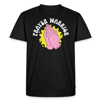 Citations chrétiennes Christianisme croyant chrétien - T-shirt Premium bio Homme - noir - Devant - Nico (187cm)