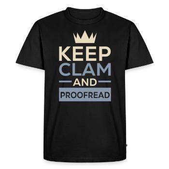 Proofreading Job Spelling Grammar Proofreader - Men's Premium Organic T-Shirt - black - Front - Nico (187cm)