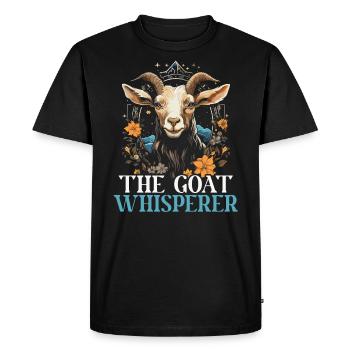 Goat Lover Kid Ranch Wool Farm Animal Farming - T-shirt Premium bio Homme - noir - Devant - Nico (187cm)