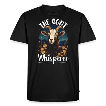 Goat Lover Kid Ranch Wool Farm Animal Farming - T-shirt Premium bio Homme - noir - Devant - Nico (187cm)