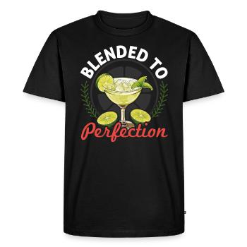 Margarita Lover Alcohol Drinker Mexican Cocktail - Men's Premium Organic T-Shirt - black - Front - Nico (187cm)