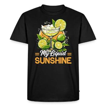 Margarita Lover Alcohol Drinker Mexican Cocktail - Men's Premium Organic T-Shirt - black - Front - Nico (187cm)