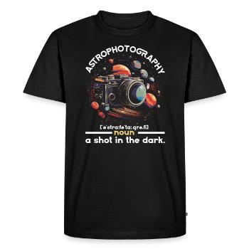 Astrophotography Camera Astronomical Astronomy - Men's Premium Organic T-Shirt - black - Front - Nico (187cm)