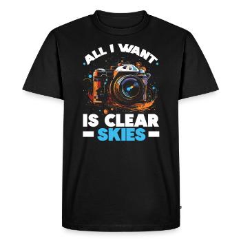 Astrophotographie Appareil photo Astronomie astronomique - T-shirt Premium bio Homme - noir - Devant - Nico (187cm)