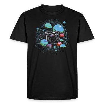 Astrophotography Camera Astronomical Astronomy - Men's Premium Organic T-Shirt - black - Front - Nico (187cm)