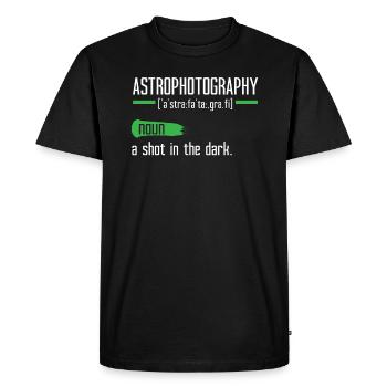 Astrophotography Camera Astronomical Astronomy - Men's Premium Organic T-Shirt - black - Front - Nico (187cm)