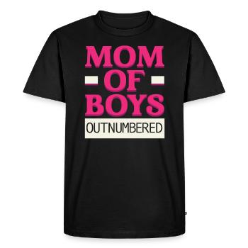 Boy Mom Best Mommy Ever Motherhood Fête des mères - T-shirt Premium bio Homme - noir - Devant - Nico (187cm)