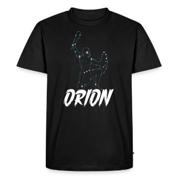 Astronomie Astronomie Constellation d’étoiles Astronome - T-shirt Premium bio Homme - noir - Devant - Nico (187cm)