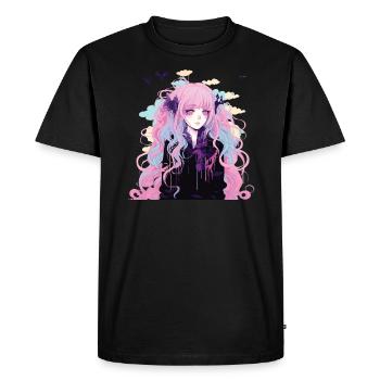Pastel Goth Lover Kawaii Emo Soft Grunge Esthétique - T-shirt Premium bio Homme - noir - Devant - Nico (187cm)