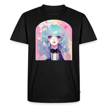 Pastel Goth Lover Kawaii Emo Soft Grunge Esthétique - T-shirt Premium bio Homme - noir - Devant - Nico (187cm)