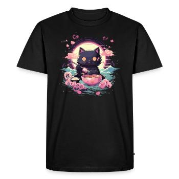 Pastel Goth Lover Kawaii Emo Soft Grunge Aesthetic - Men's Premium Organic T-Shirt - black - Front - Nico (187cm)