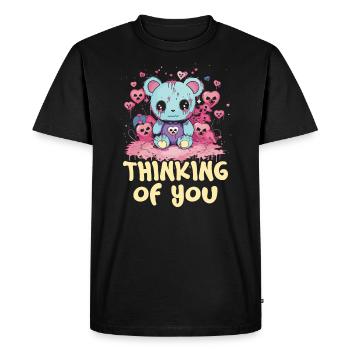 Pastel Goth Lover Kawaii Emo Soft Grunge Esthétique - T-shirt Premium bio Homme - noir - Devant - Nico (187cm)