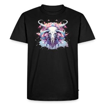 Pastel Goth Lover Soft Grunge Elephant Aesthetic - Men's Premium Organic T-Shirt - black - Front - Nico (187cm)