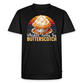 Butterscotch Sweet Caramel Food Foodie Butter - Men's Premium Organic T-Shirt - black - Front - Nico (187cm)