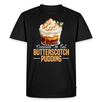 Butterscotch Sweet Caramel Food Foodie Butter - Men's Premium Organic T-Shirt - black - Front - Nico (187cm)