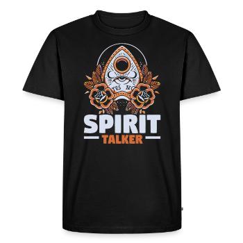 Ouija Board Paranormal Spirit Board Halloween - Men's Premium Organic T-Shirt - black - Front - Nico (187cm)