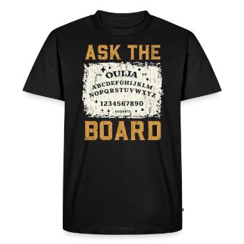 Ouija Board Paranormal Spirit Board Halloween - Men's Premium Organic T-Shirt - black - Front - Nico (187cm)