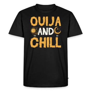 Ouija Board Paranormal Spirit Board Halloween - Men's Premium Organic T-Shirt - black - Front - Nico (187cm)