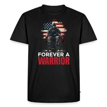 Ancien combattant handicapé militaire soldat de l’armée des États-Unis - T-shirt Premium bio Homme - noir - Devant - Nico (187cm)