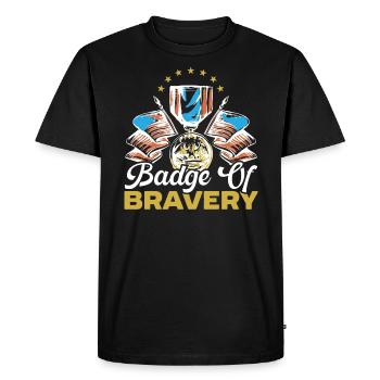 Ancien combattant handicapé militaire soldat de l’armée des États-Unis - T-shirt Premium bio Homme - noir - Devant - Nico (187cm)