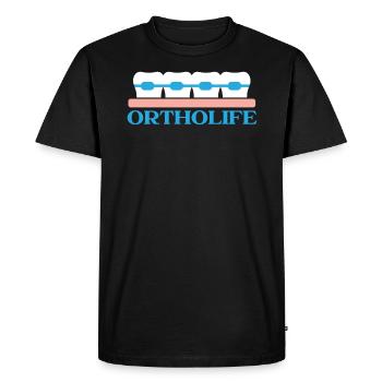 Emploi d’assistant orthodontique Dentiste dentaire - T-shirt Premium bio Homme - noir - Devant - Nico (187cm)